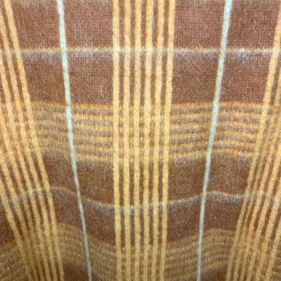 VINTAGE Arena 1960's Mohair Plaid Eclectic Grandpa V Neck Sweater - Picture 5 of 7